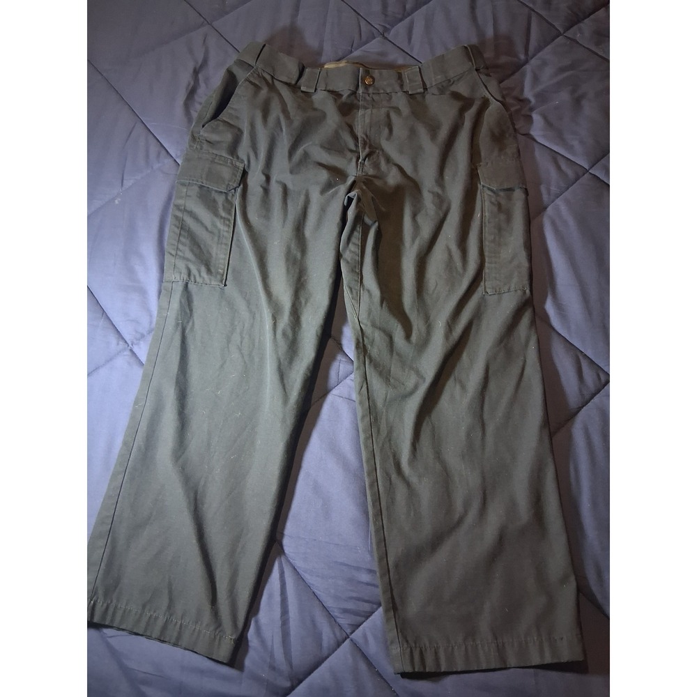 5.11 Tactical Series Mens Black Ripstop Cargo Pants Workwear Size 36x29